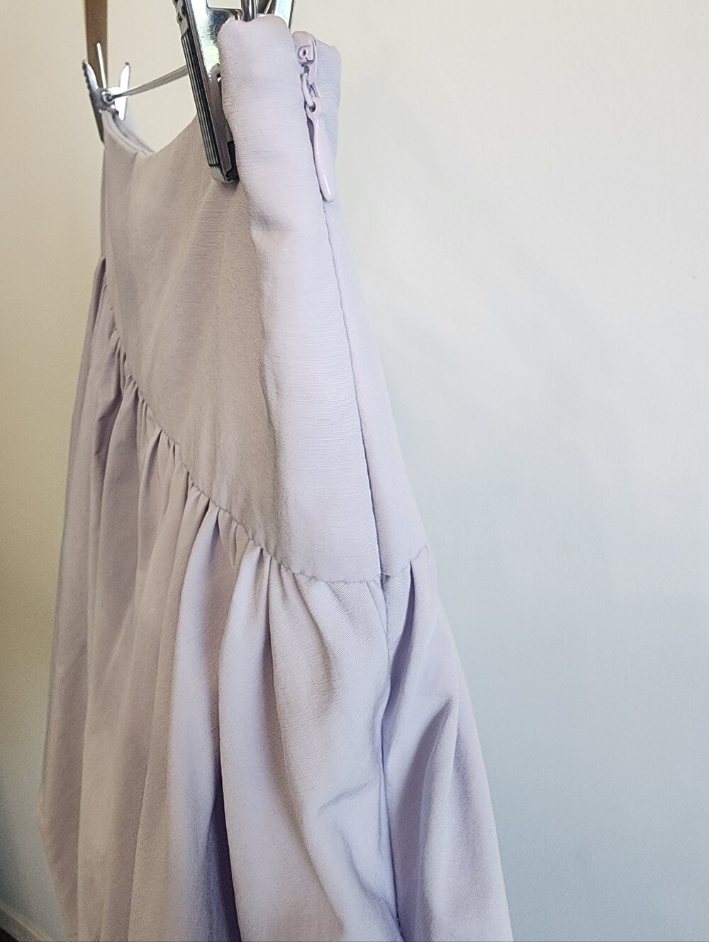 NWT Bubble Hem Midi Skirt Lavender High Waist Voluminous Puff Aleeza Paris XL - Picture 5 of 13